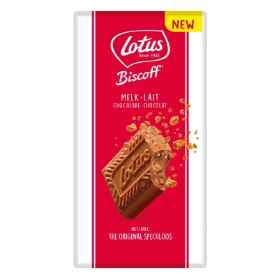 Lotus Biscoff Milk Chocolate Bar 180g