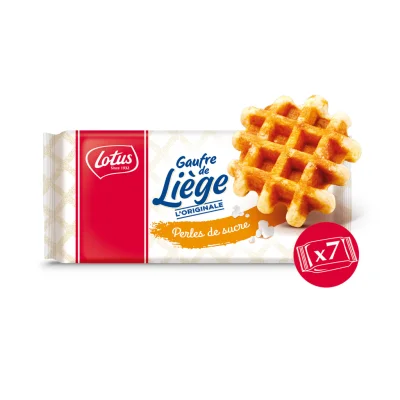 LOTUS Liège Waffles with fresh eggs and sugar pearls 315 g