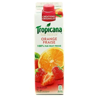 TROPICANA Orange Strawberry Juice 1 L