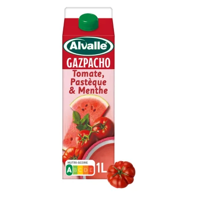 ALVALLE Gazpacho Cold Tomato, Watermelon and Mint Soup 1 L