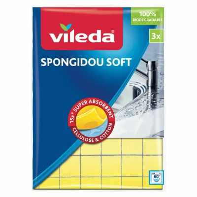 VILEDA Ultra-soft highly absorbent cloth 3 cloths