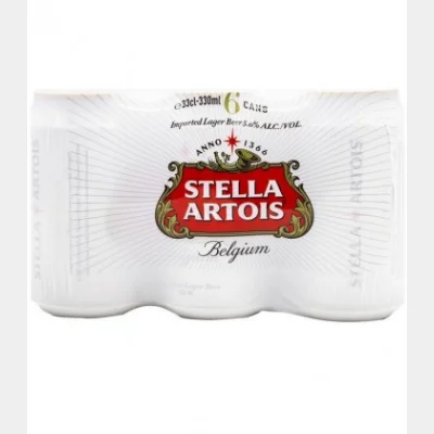 STELLA ARTOIS BEER CAN 330ml