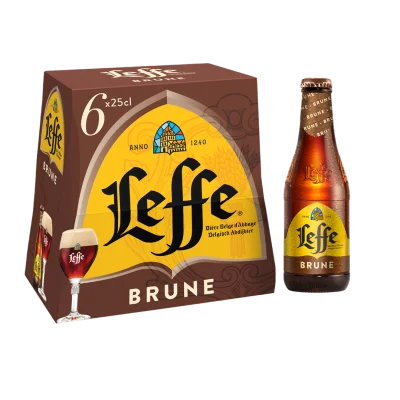 LEFFE Brown Beer 6 x 25 cl