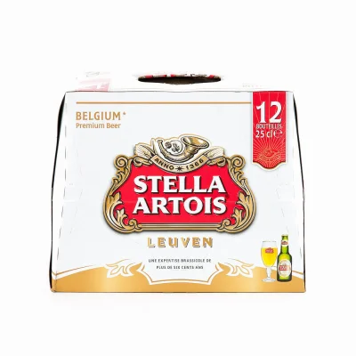 STELLA ARTOIS Lager Beer 12 x 25 cl