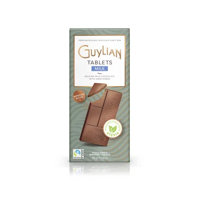 Guylian Chocolate Tablet 4x25gr Sugar Free Milk Stevia