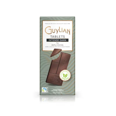 Guylian Chocolate Tablet 4x25gr Sugar Free Dark 84% Stevia