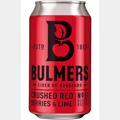 Bulmers Red Berries & Lime 4% 33cl (Can) x 1