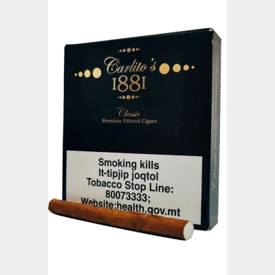 Carlito’s 1881 Filtered Cigarillos x 20 Cigars