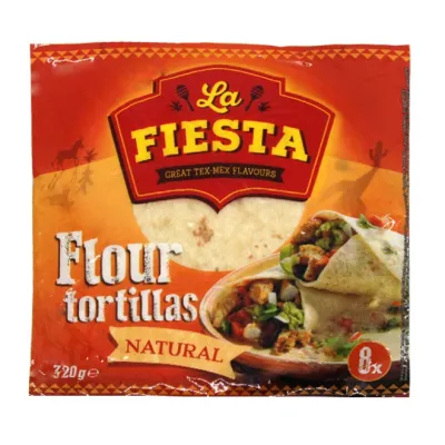 La FIESTA  flour tortillas 320g 8pcs (20cm)
