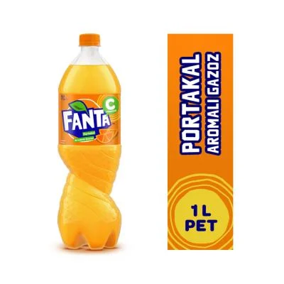 Fanta Orange Flavored Soda Plastic Bottle 1 L