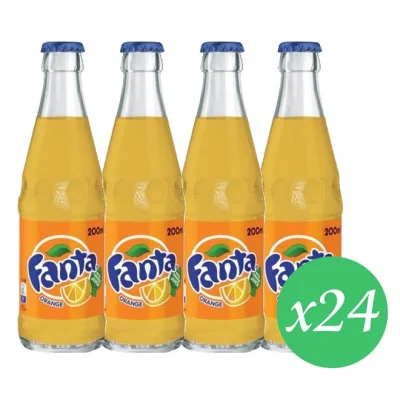 glass FANTA orange 24x250ml
