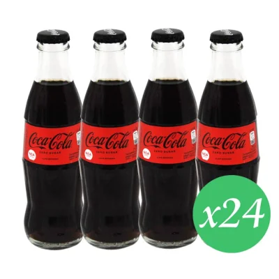 glass COCA COLA 24x250ml zero