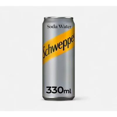 Schweppes Soda Water Can 0.33L