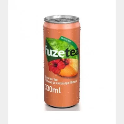 FUZE BLACK ICE TEA ΡΟΔΑΚΙΝΟ & ΙΒΙΣΚΟΣ 330ml