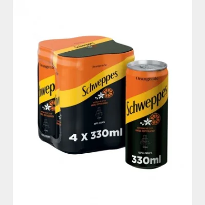 SCHWEPPES ΣΟΔΑ ΑΝΘΟΣ ΠΟΡΤΟΚΑΛΙΟΥ ΚΟΥΤΙ 330ml 4pack