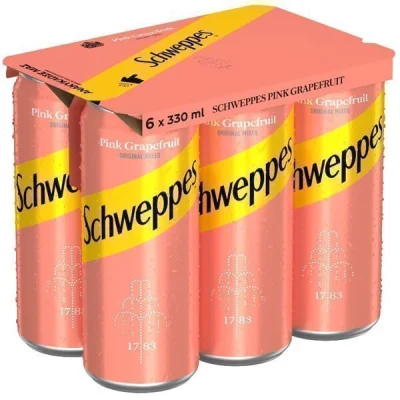 SCHWEPPES PINK GRAPEFRUIT 6x330ml