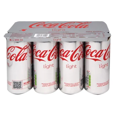can COCA COLA 8x330ml light