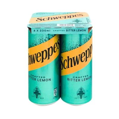 can SCHWEPPES bitter lemon 4x330ml