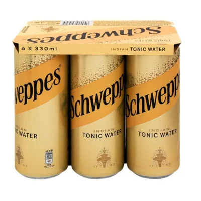 can SCHWEPPES tonic water 6x330ml