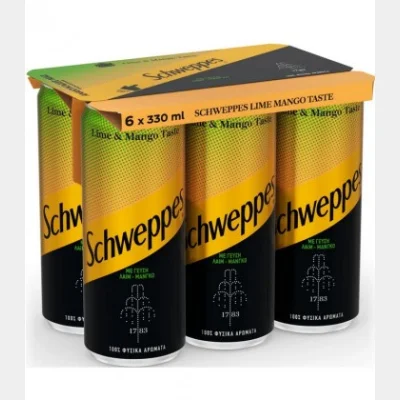 SCHWEPPES SODA LIME-MANGO BOX 330ml