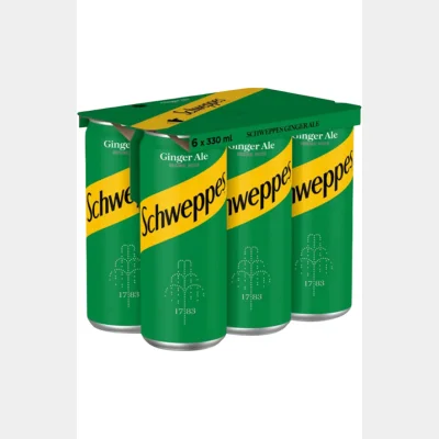 Schweppes Ginger Ale 330ml x6 Cans