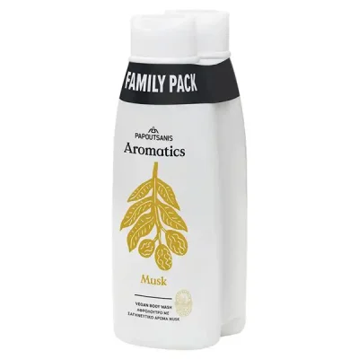 AROMATICS SHOWER GEL FAMILY PACK2x650ml MUSK