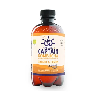 pet CAPTAIN KOMBUCHA 400ml - Ginger & Lemon