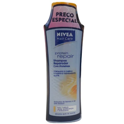Nivea shampoo 2X250 ml. Protein repair bamboo extract dry hair.