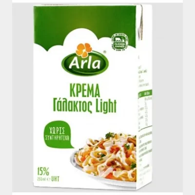 ARLA ΚΡΕΜΑ ΓΑΛΑΚΤΟΣ LIGHT 15% 1250ml