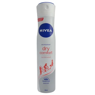 Nivea deodorant spray 200 ml. Dry comfort.
