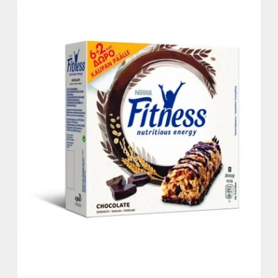 FITNESS BARS ΣΟΚΟΛΑΤΑ (6+2)Χ23.5gr