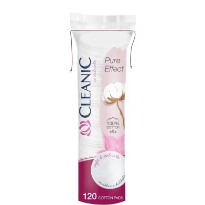 Cleanic Cotton Pads Pure Effect 120 Pieces