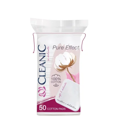 Cleanic Cotton Pads Pure Effect 50 Pieces