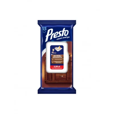 PRESTO MOISTURIZED WIPES FOR WOODEN FURNITURE A55 8758
