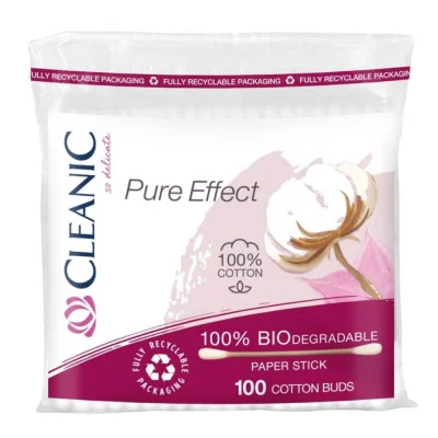 CLEANIC A100 PURE EFFECT COSMETIC STICKS, ORGANIC PAPER, FOIL 1109