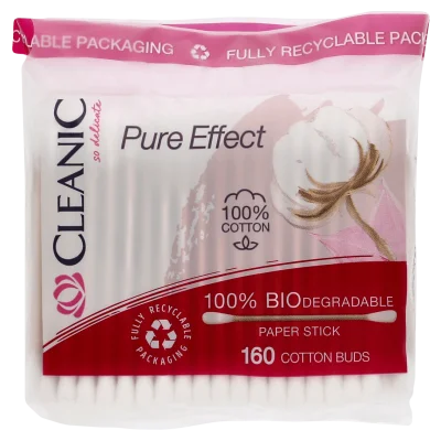 CLEANIC A160 PURE EFFECT BIO DEGRADABLE COSMETIC STICKS 1123