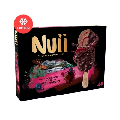 Nuii 4pcs x66gr Dark Chocolate & Nordic Berries
