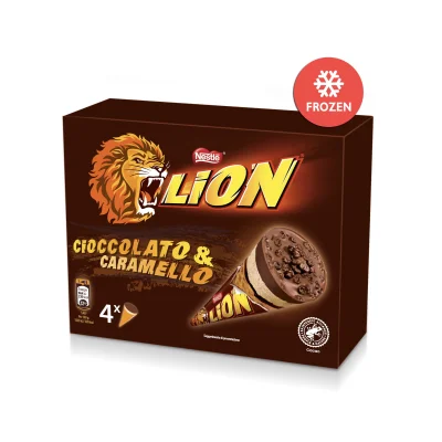 Lion Caramel Cone 4pcs x63.3gr