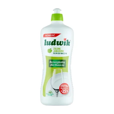Ludwik Dishwashing Liquid Green Apple 900g