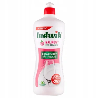 Ludwik Dishwashing Liquid Raspberry 900g