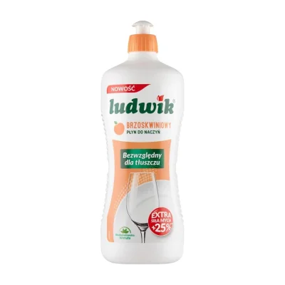 Ludwik Dishwashing Liquid Peach 900g