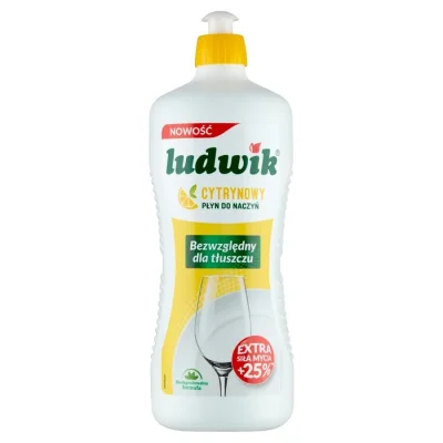 Ludwik Dishwashing Liquid Lemon 900g
