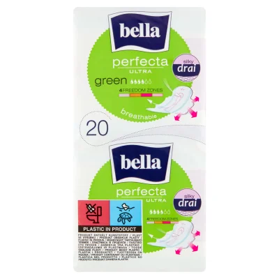 BELLA PERFECTA A20 GREEN SLIM IMP 4446 5406 sanitary pads