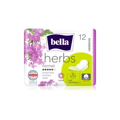 Bella Herbs Verbena Sanitary Pads 12 pack