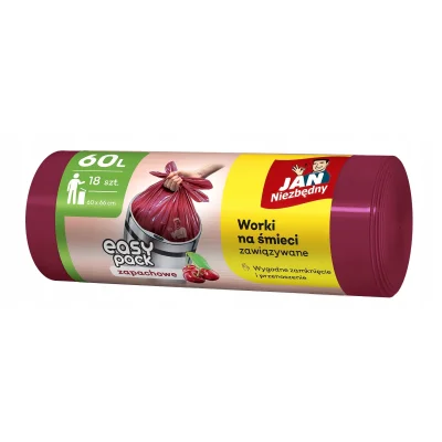EASY GARBAGE BAGS 60L 18+4 pcs. CHERRY 7980