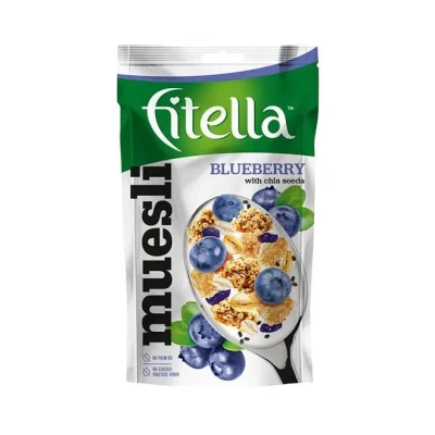 FITELLA muesli 50g - Blueberry with Chia Seeds