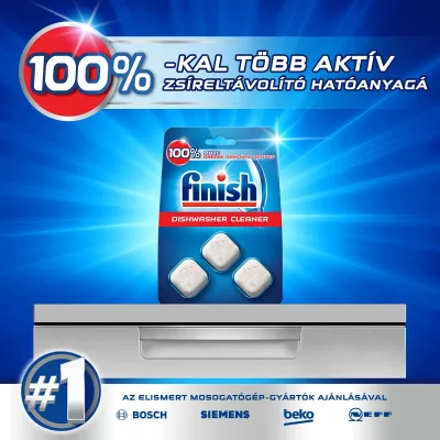 Finish Dishwasher Cleaner Tabs 3 Pack