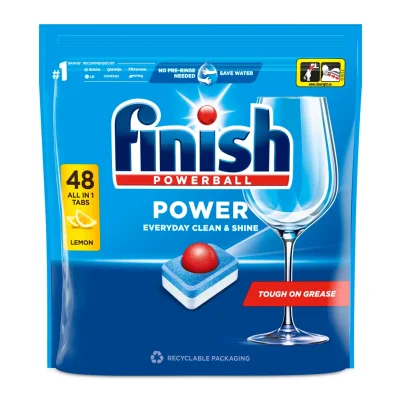 Finish tabs Power 48pcs Lemon