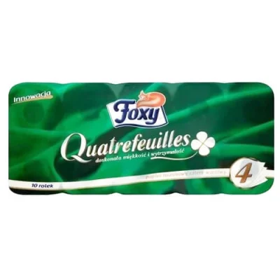 FOXY TOILET PAPER GREEN 160sheets 10 ROLLS