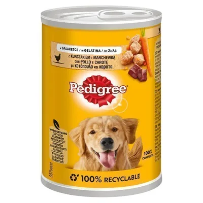 PEDIGREE DOG FOOD CAN 400gr. CHICKEN & CARROT